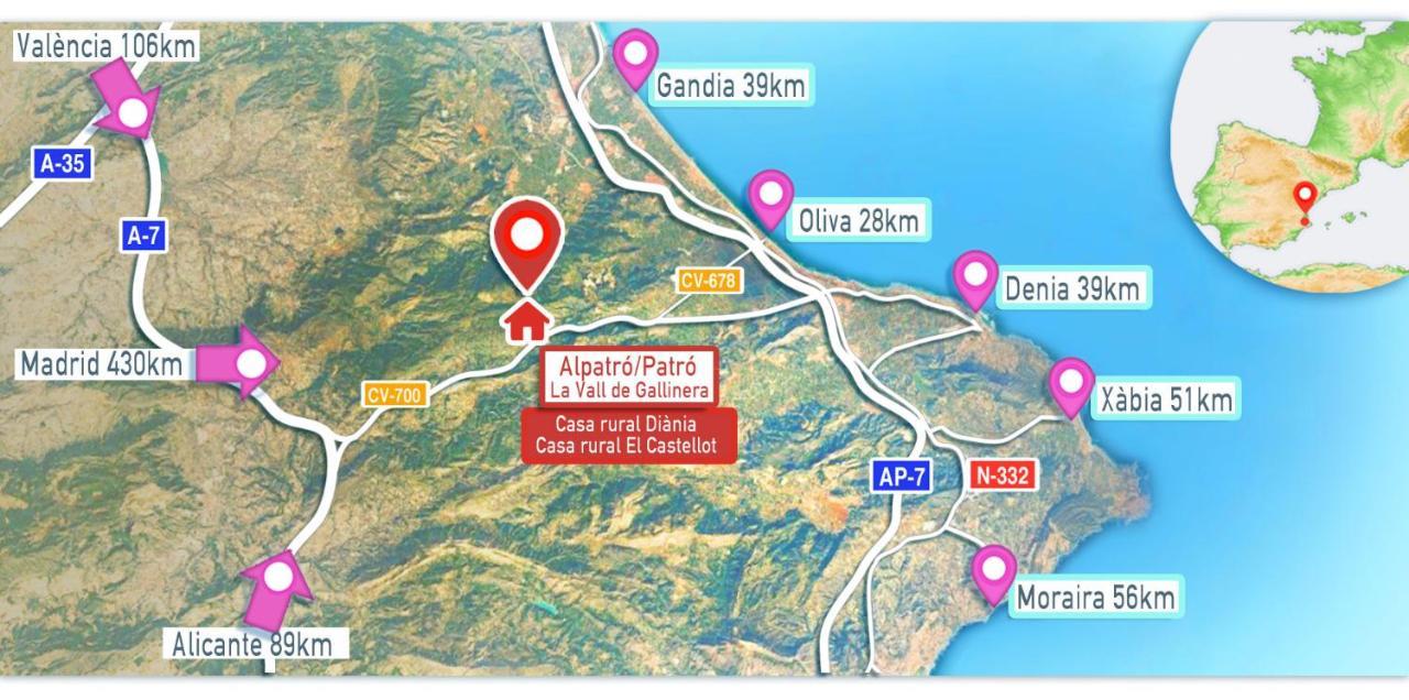 Buhardilla Rústica en la Vall de Gallinera Aparthotel Patró Esterno foto
